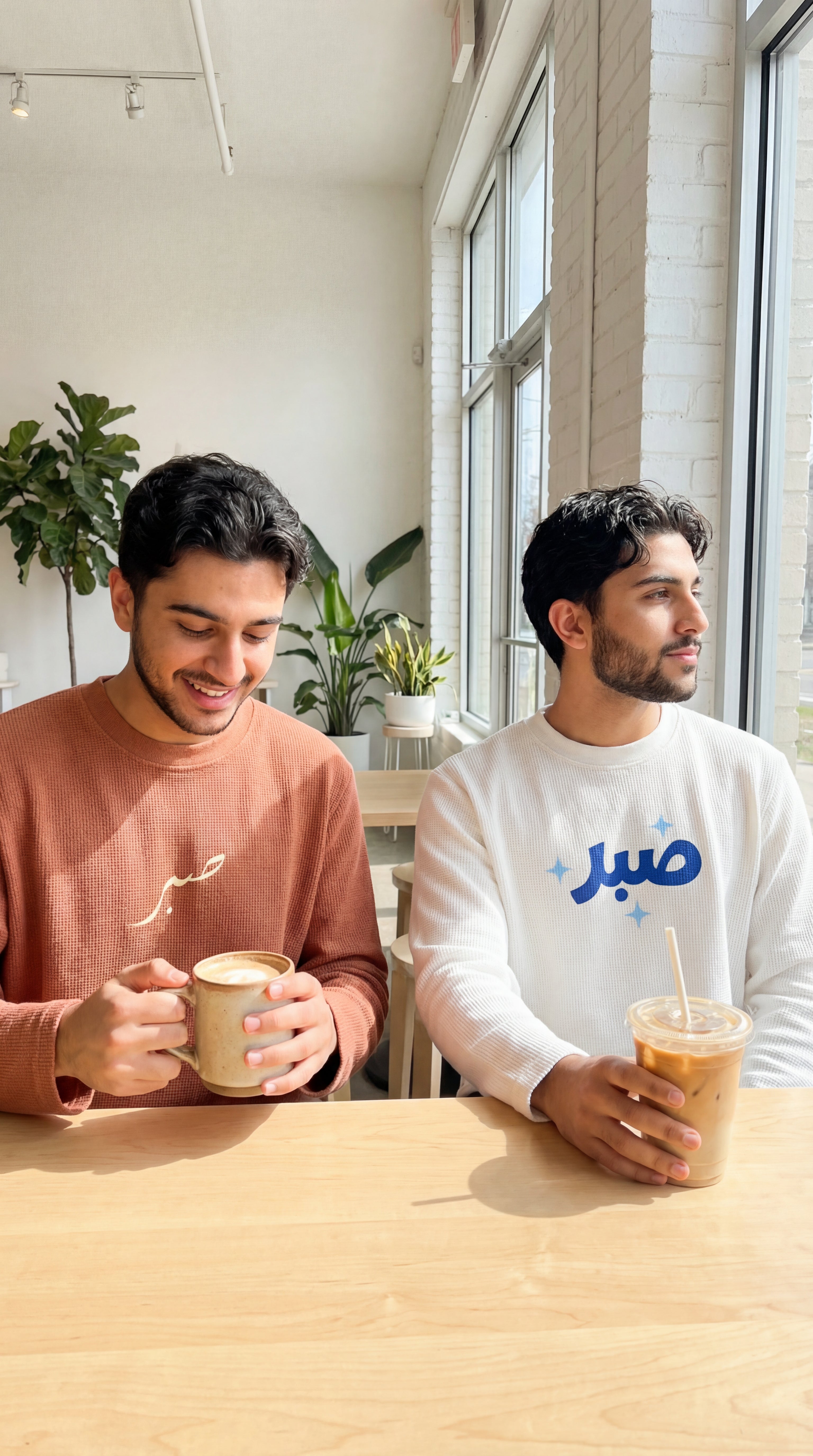 Waffle knit long sleeve