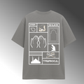SABR , SHUKR , TAWAKKUL  GREY T-SHIRT(GRID)