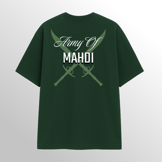 ARMY OF MAHDI OVERSIZED TSHIRT(OLIVE GREEN)