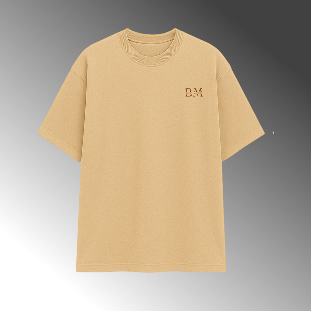 SABR , SHUKR , TAWAKKUL BEIGE T-SHIRT(GRID)