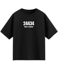 Black Oversized T-shirt Front Design