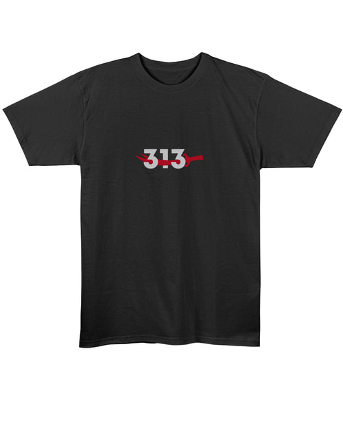Black Regular Fit T-shirt Front Design