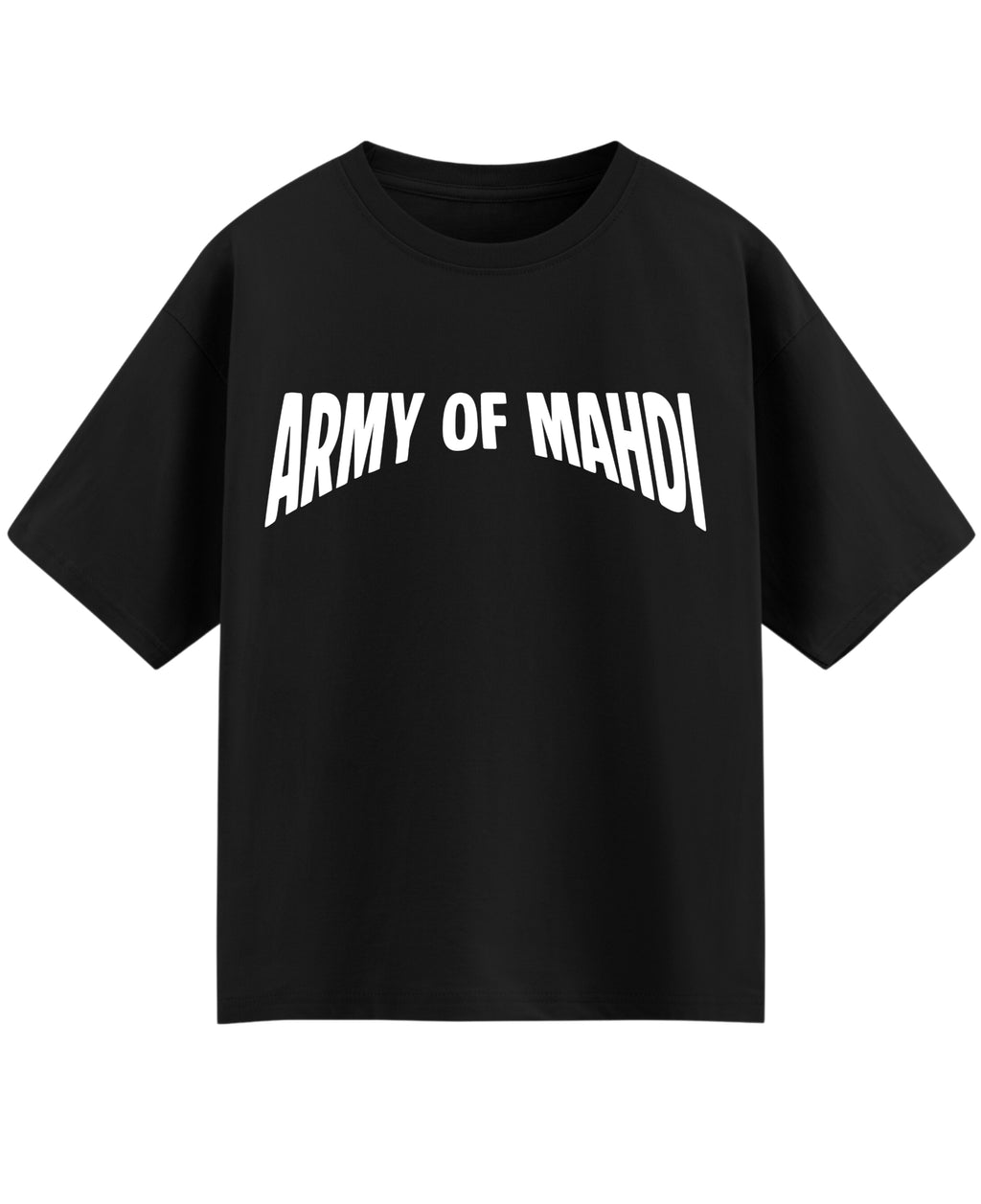 Black Oversized T-shirt Front Design
