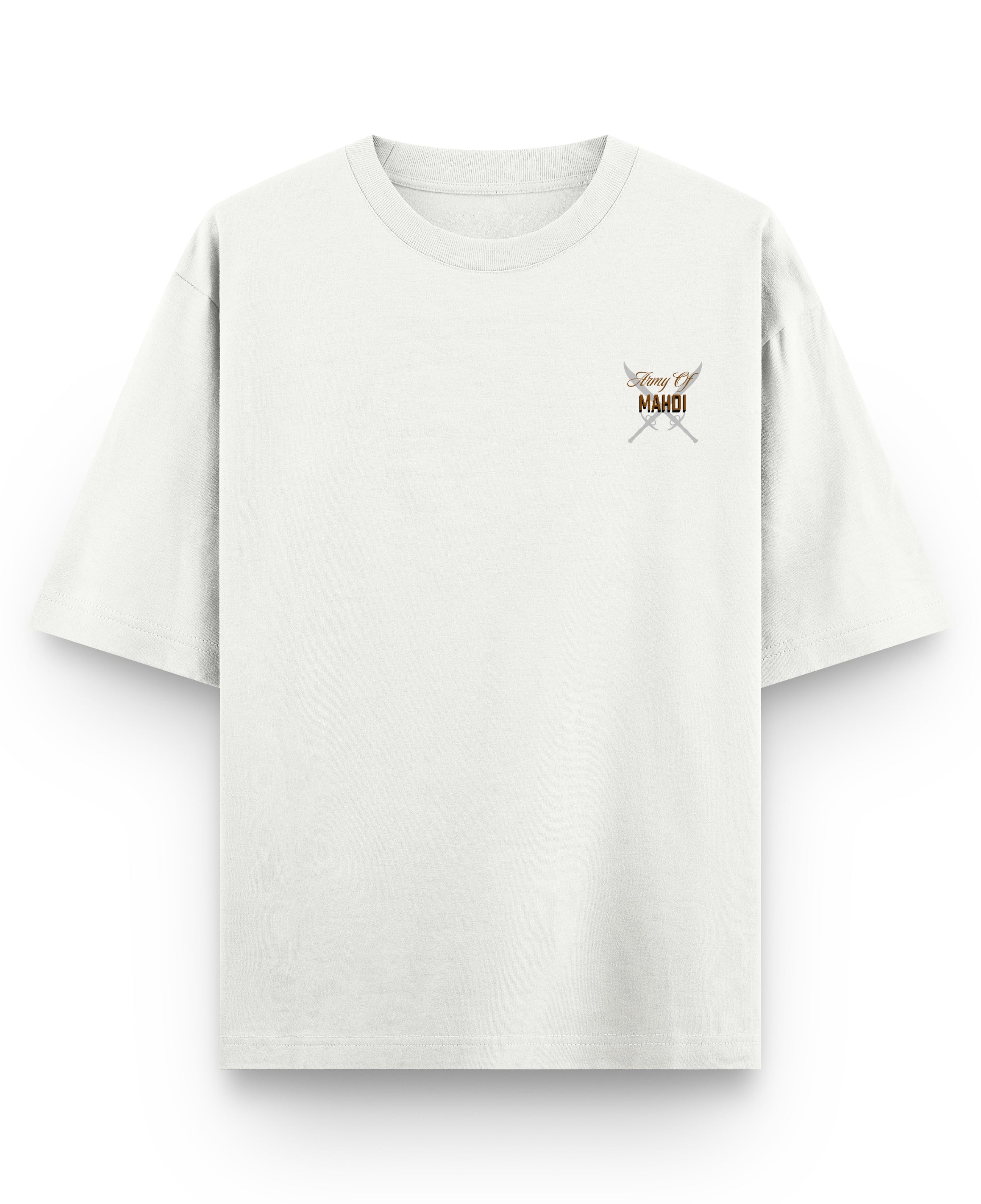 Off White Oversized T-shirt Front Design