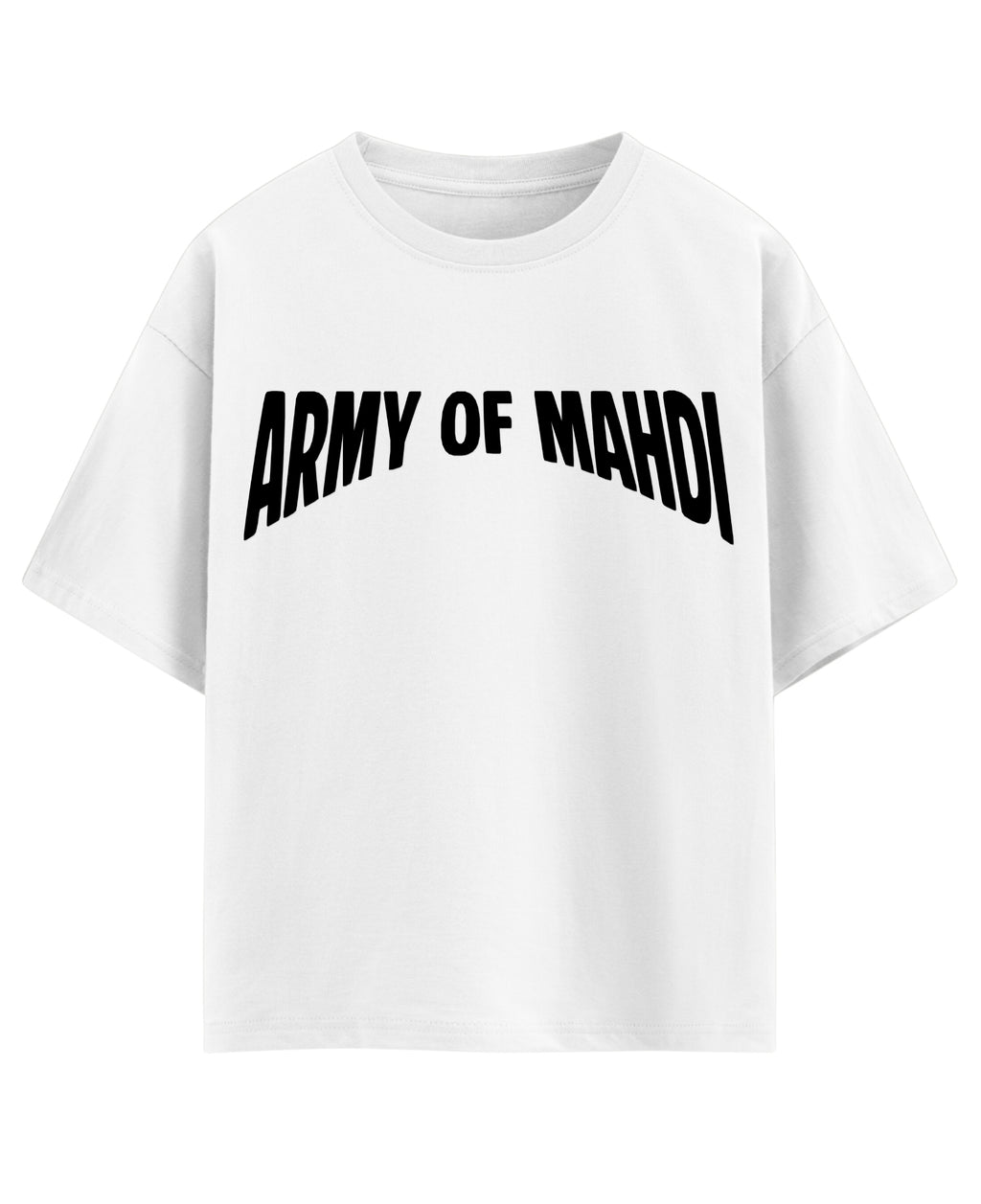 White Oversized T-shirt Front Design