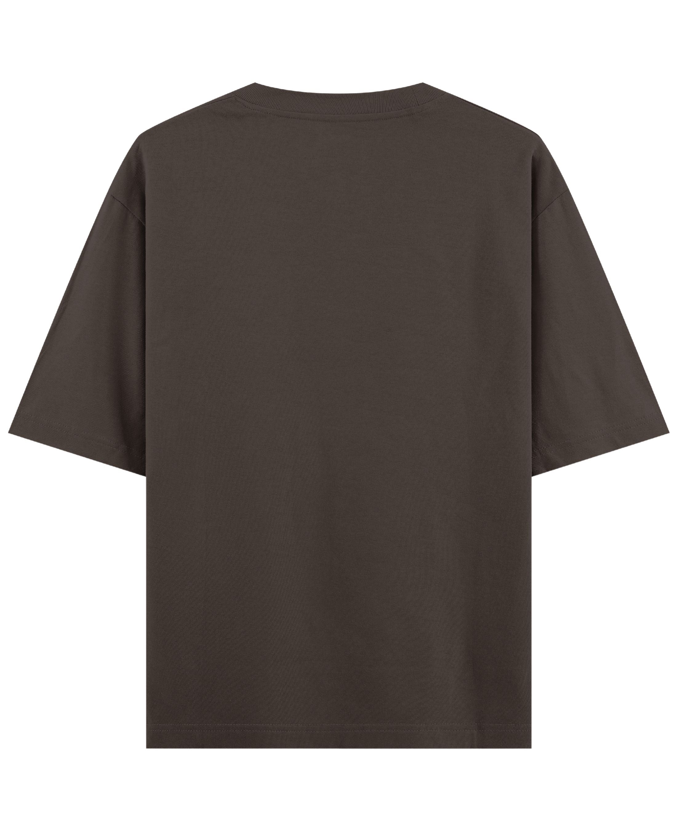 Coffee Oversized T-Shirt Back Design