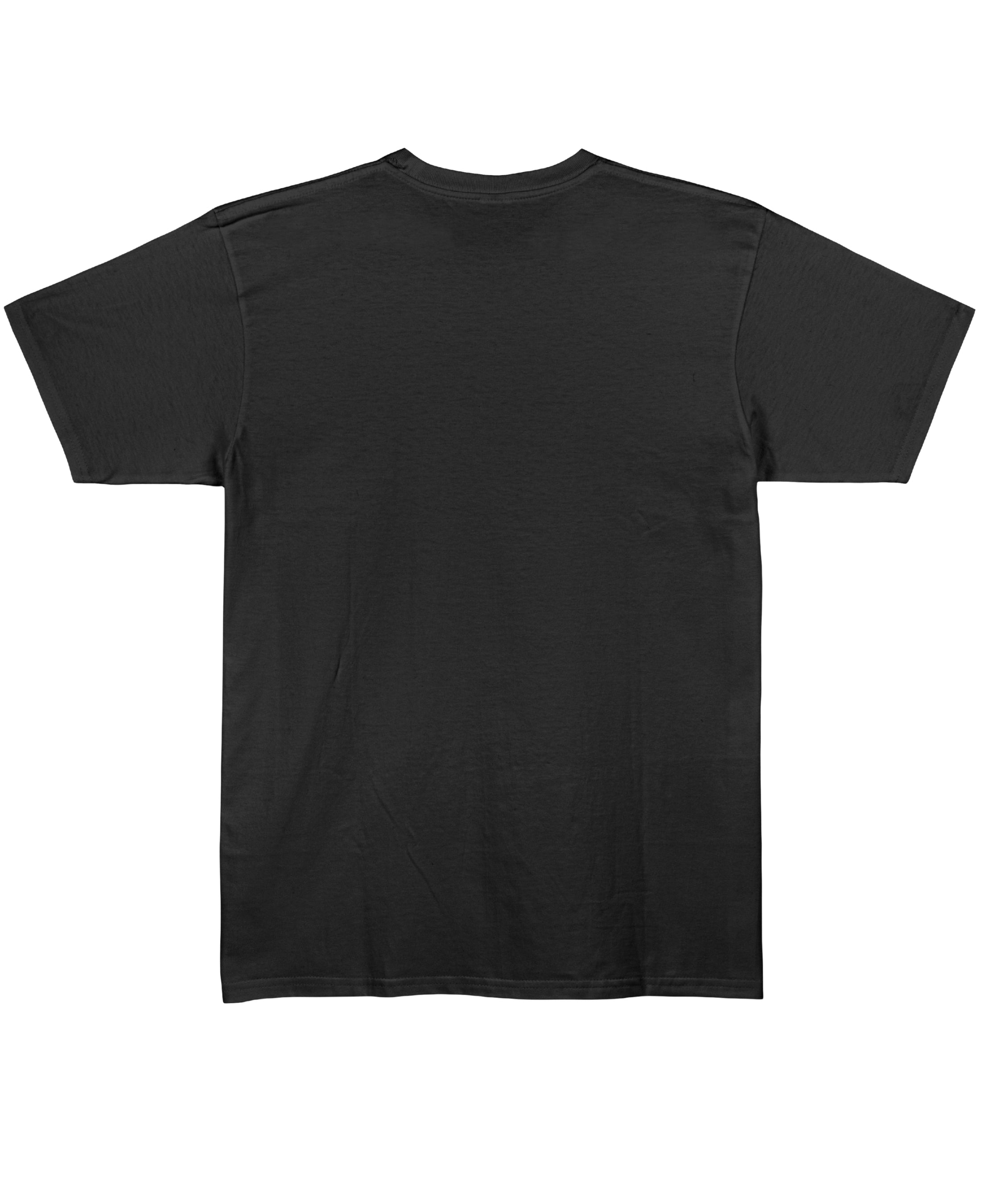 Black Regular Fit T-shirt Back Design