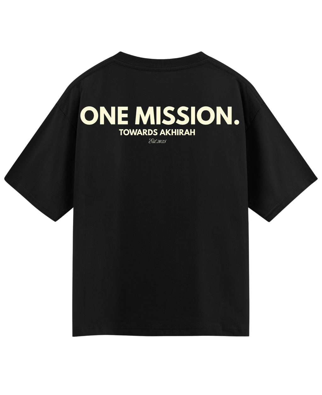 Black Oversized T-shirt Back Design