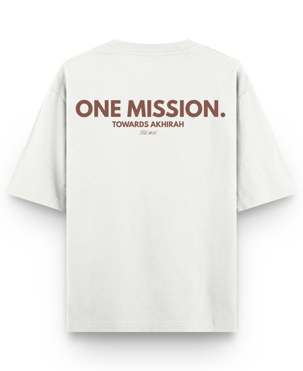 Off White Oversized T-shirt Back Design