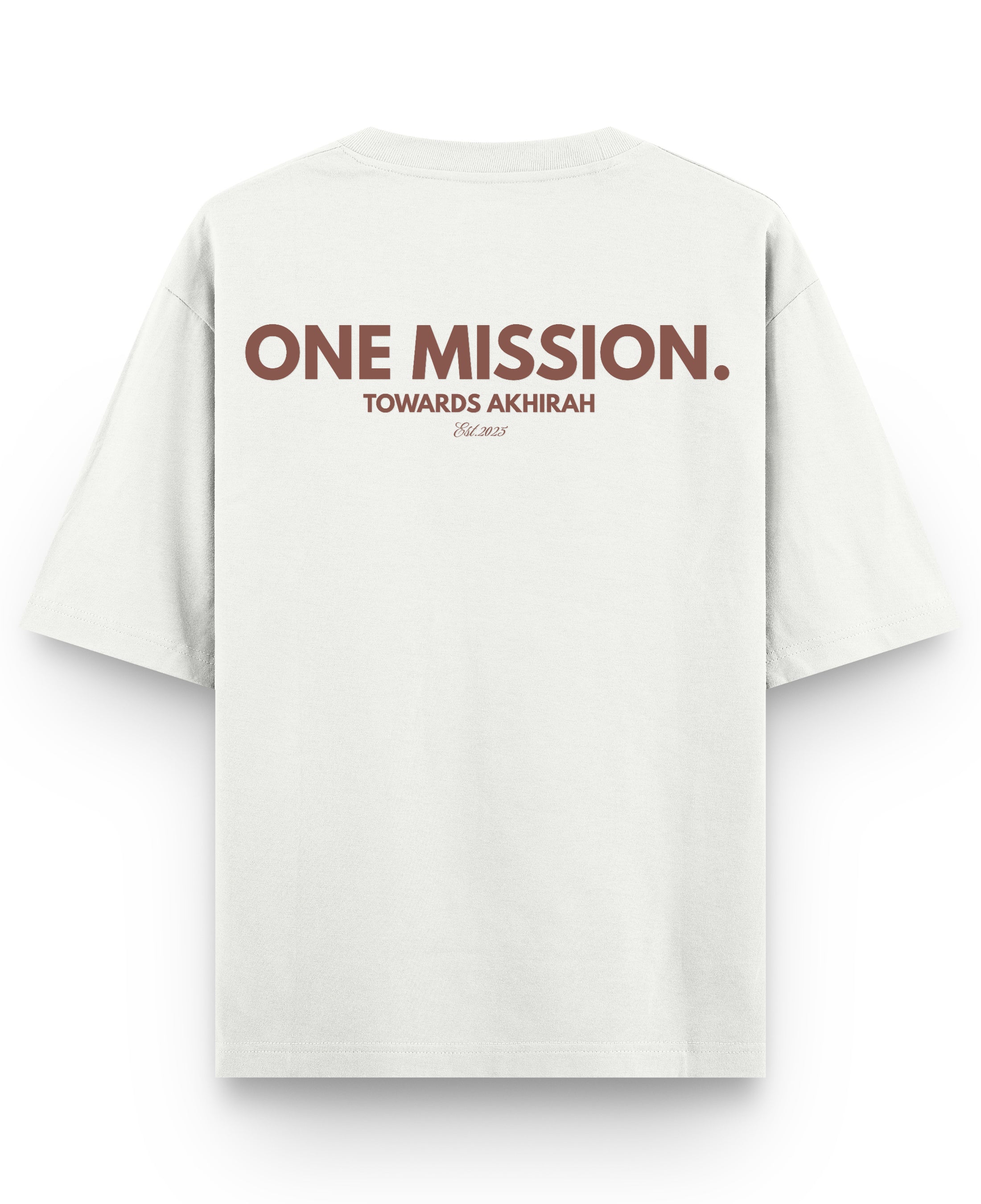 Off White Oversized T-shirt Back Design