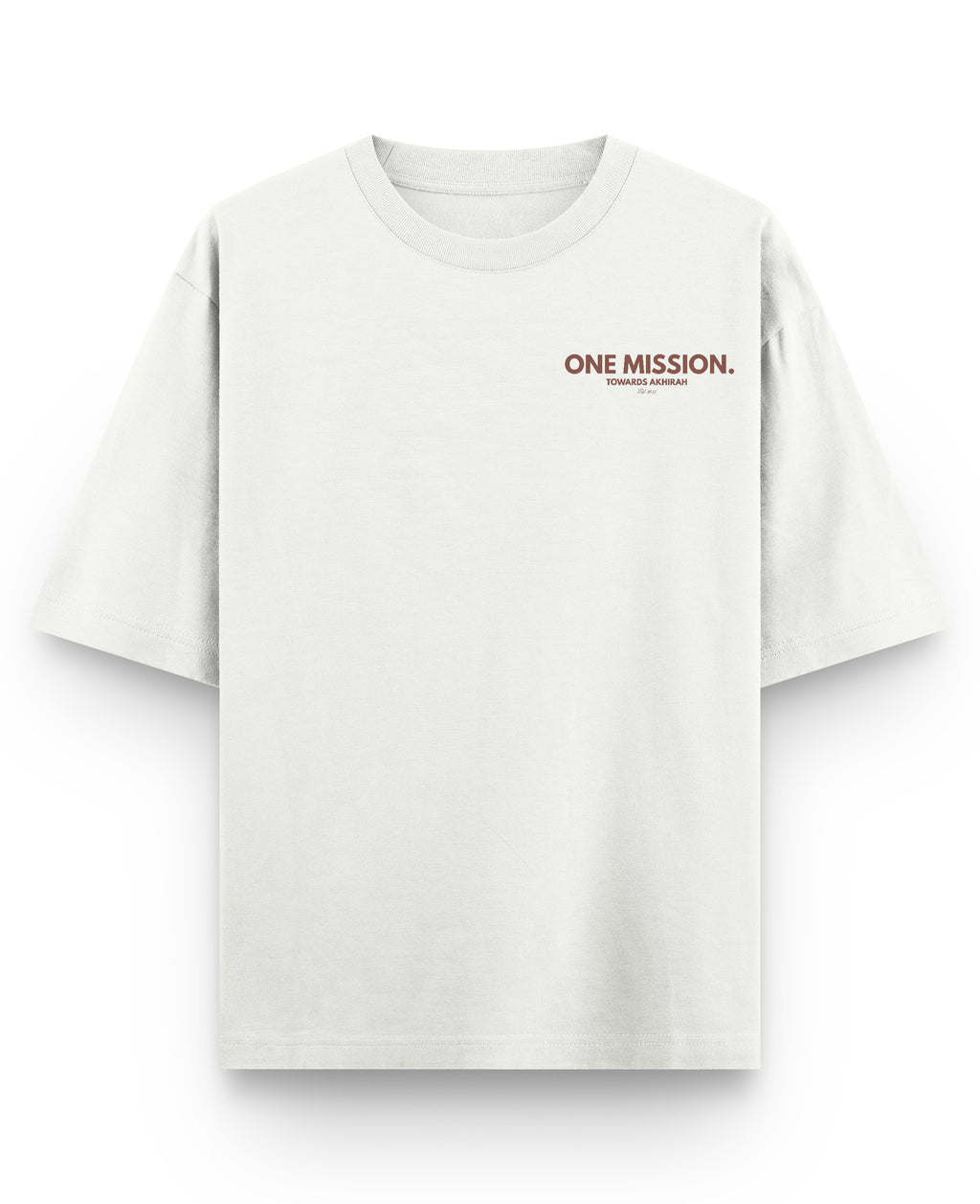 Off White Oversized T-shirt Front Design
