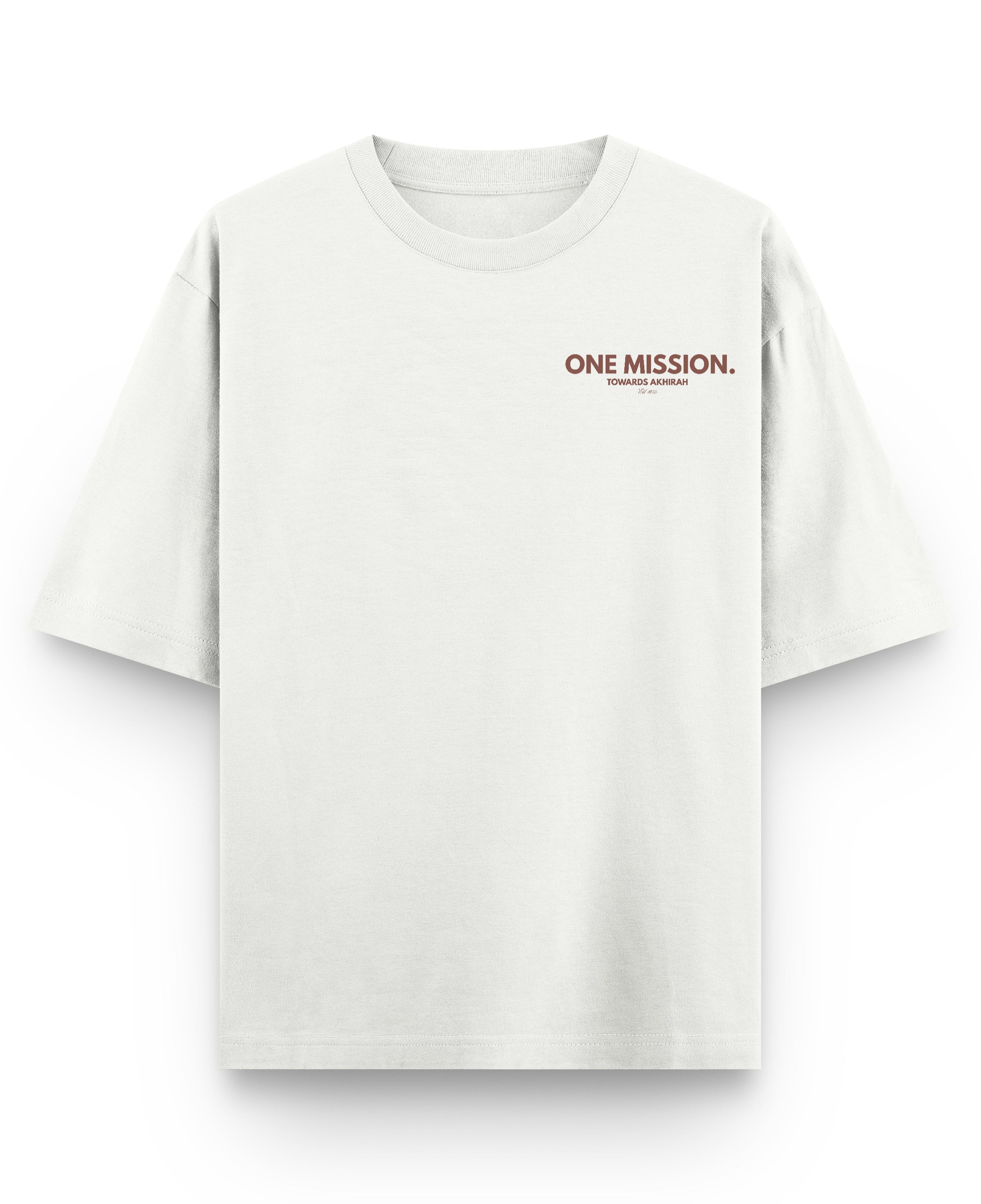 Off White Oversized T-shirt Front Design