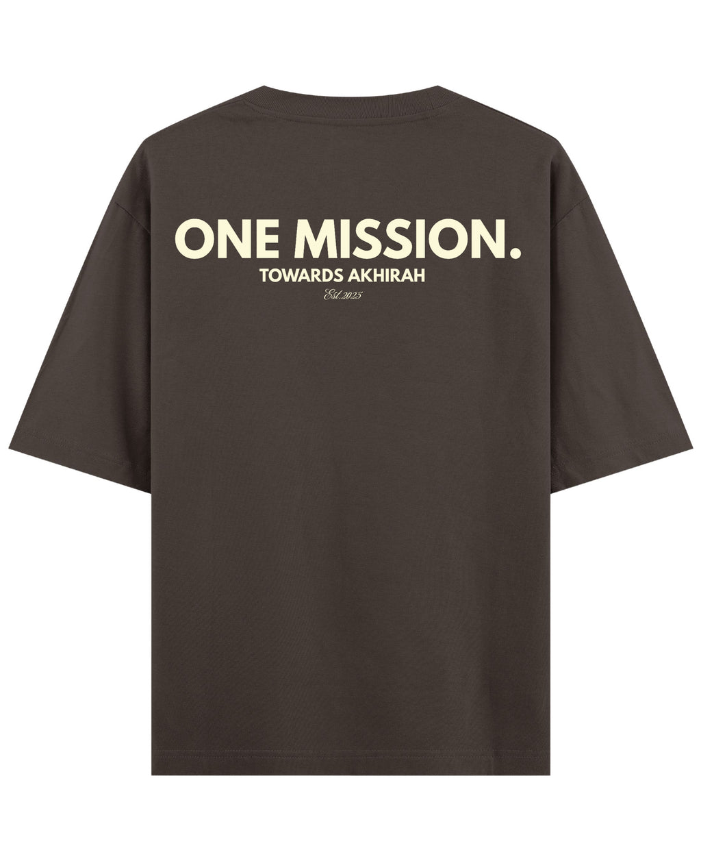 Coffee Oversized T-Shirt Back Design