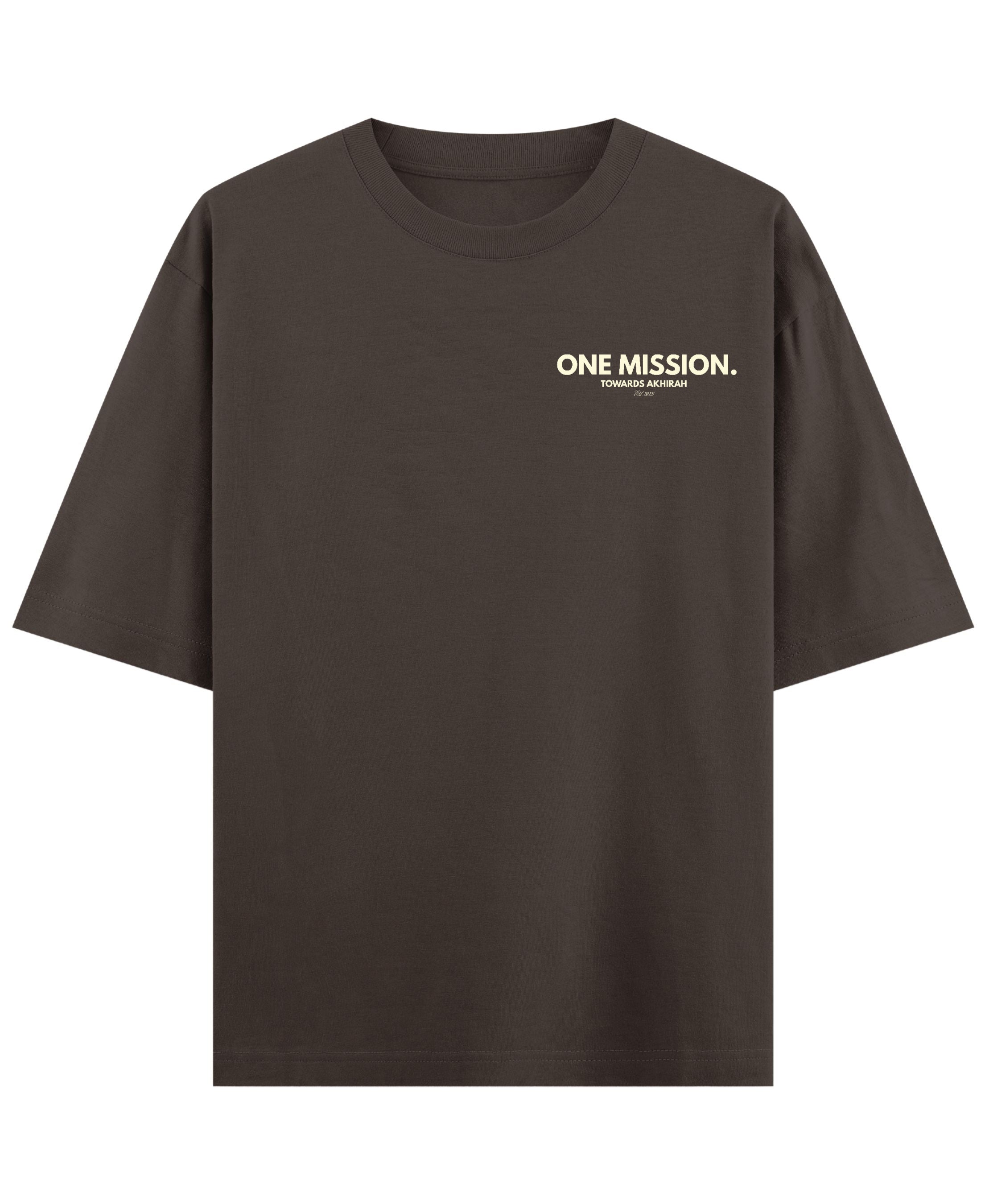 Coffee Oversized T-Shirt Front Design