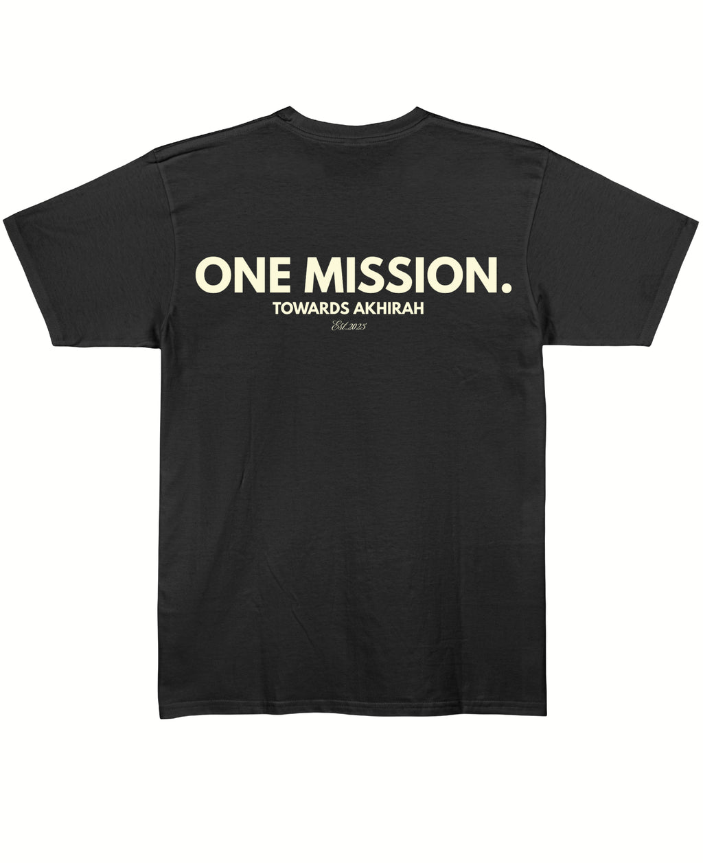 Black Regular Fit T-shirt Back Design