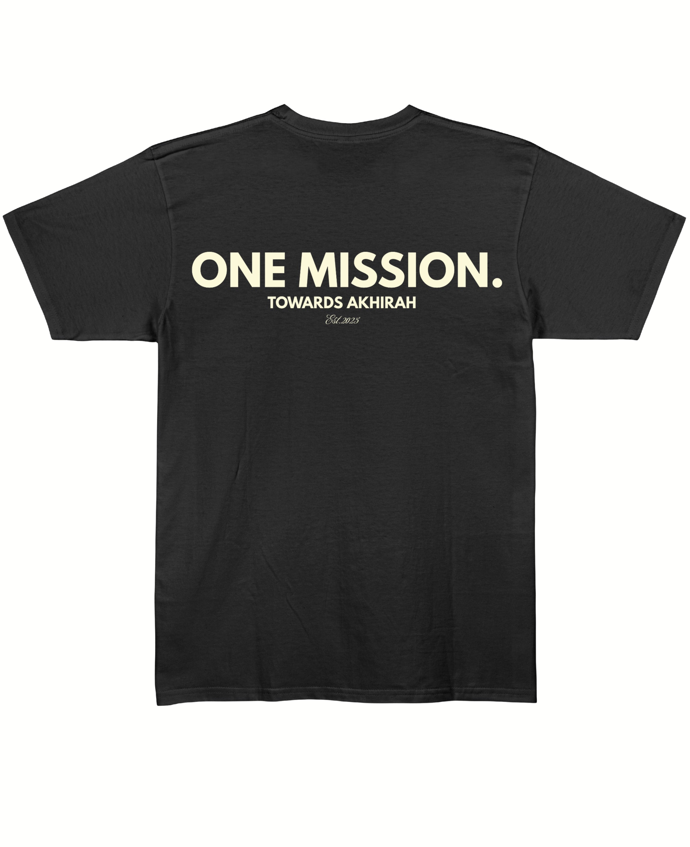 Black Regular Fit T-shirt Back Design