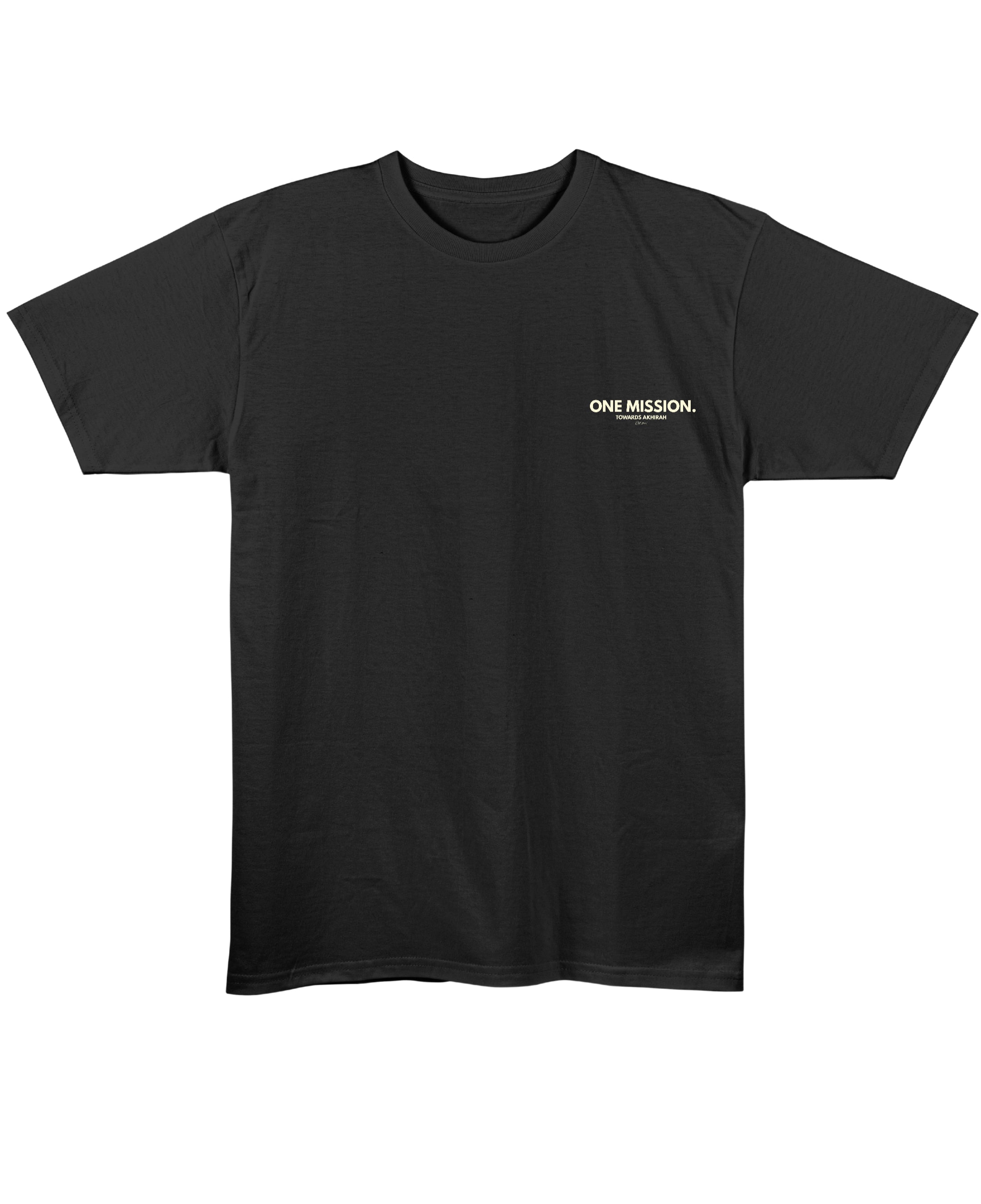Black Regular Fit T-shirt Front Design