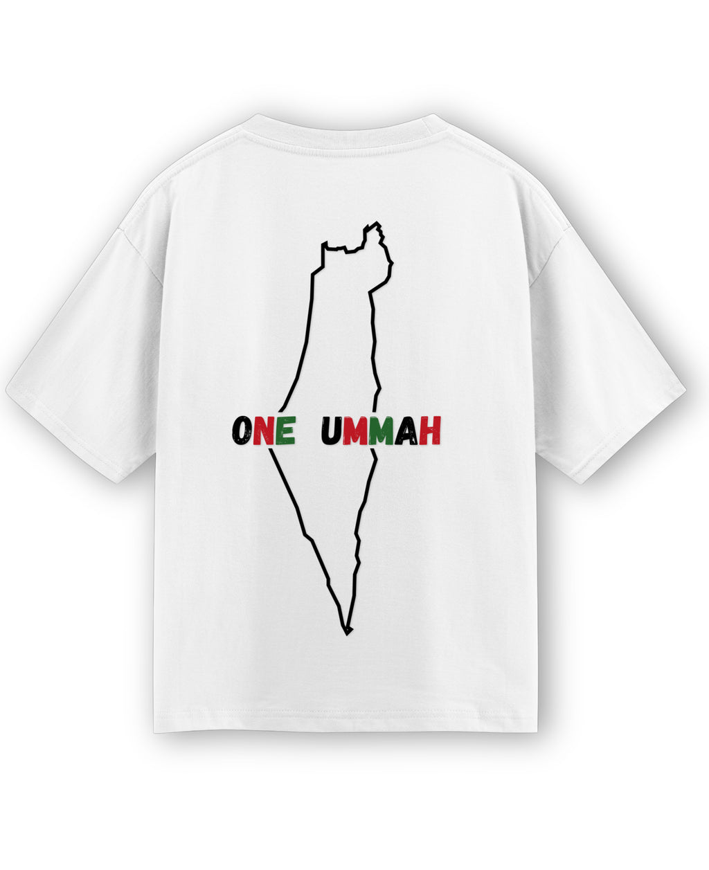 White Oversized T-shirt Back Design