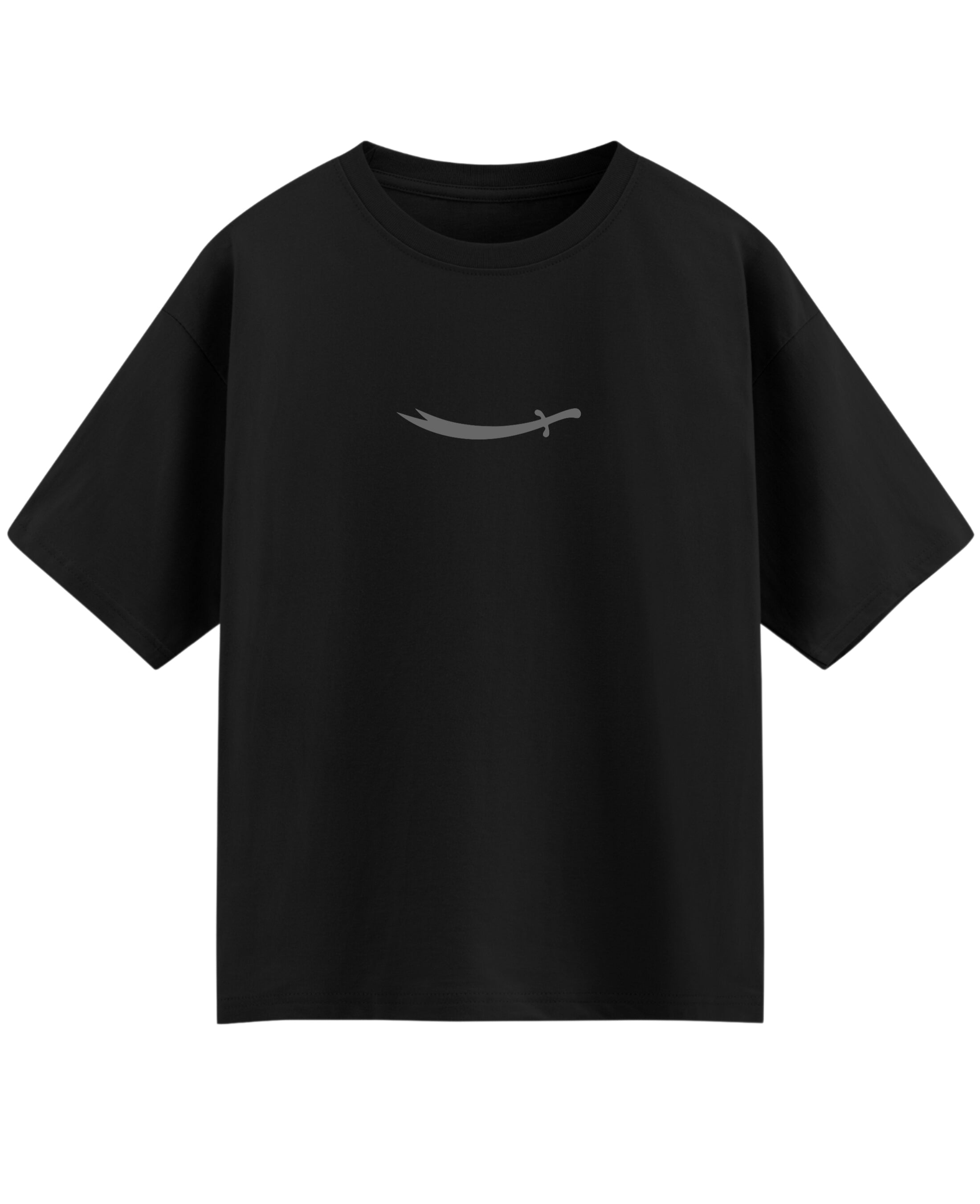 Black Oversized T-shirt Front Design
