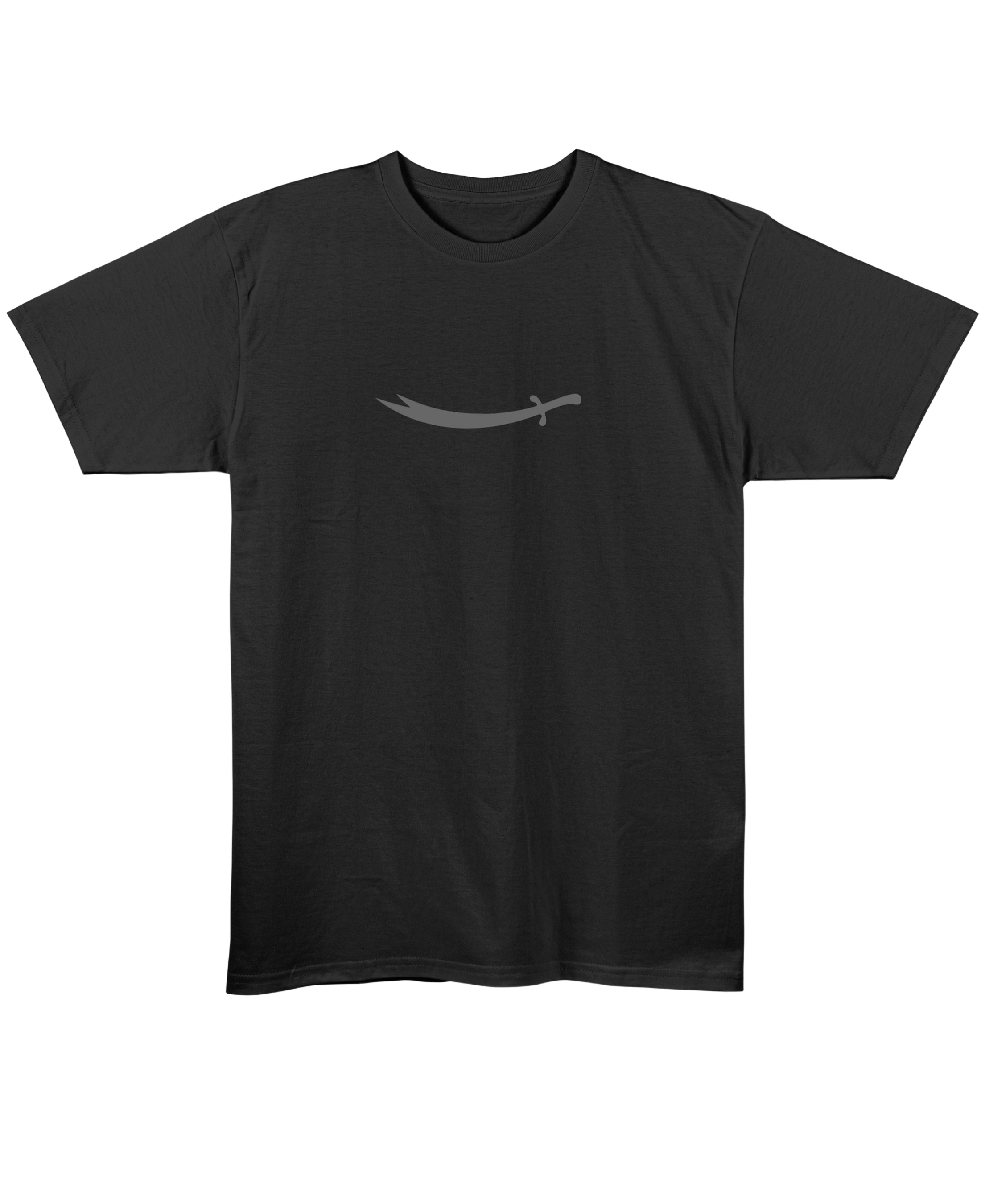Black Regular Fit T-shirt Front Design