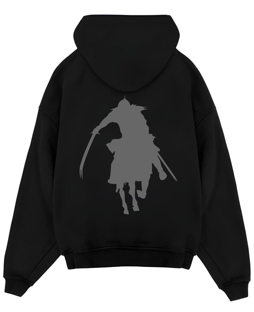 Black Oversized Hoodie Back Design