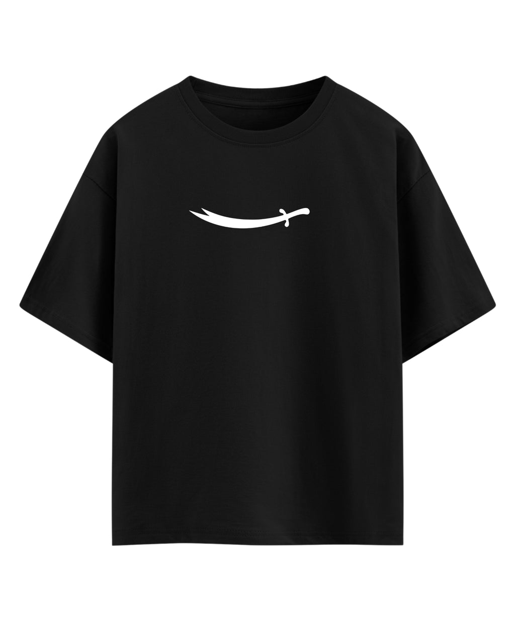 Black Oversized T-shirt Front Design