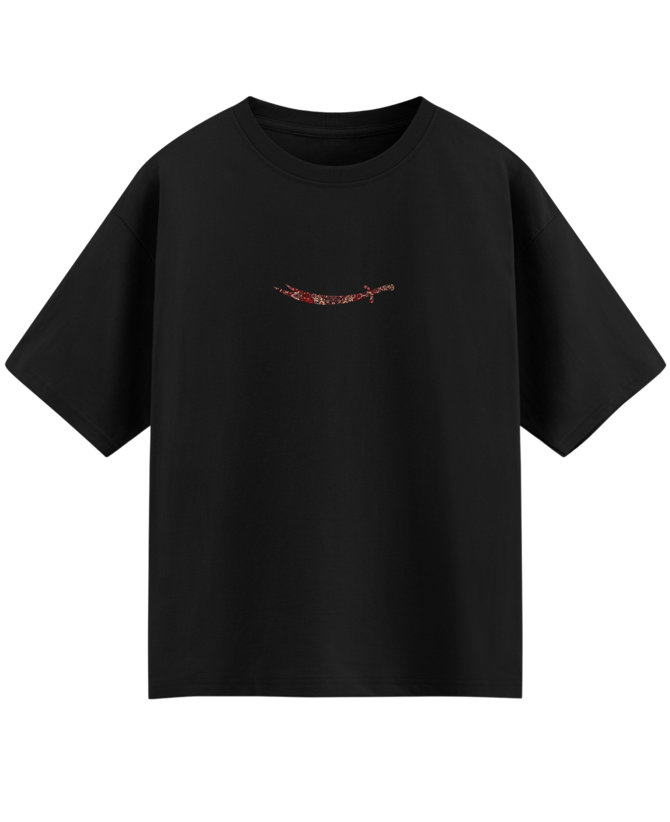 Black Oversized T-shirt Front Design
