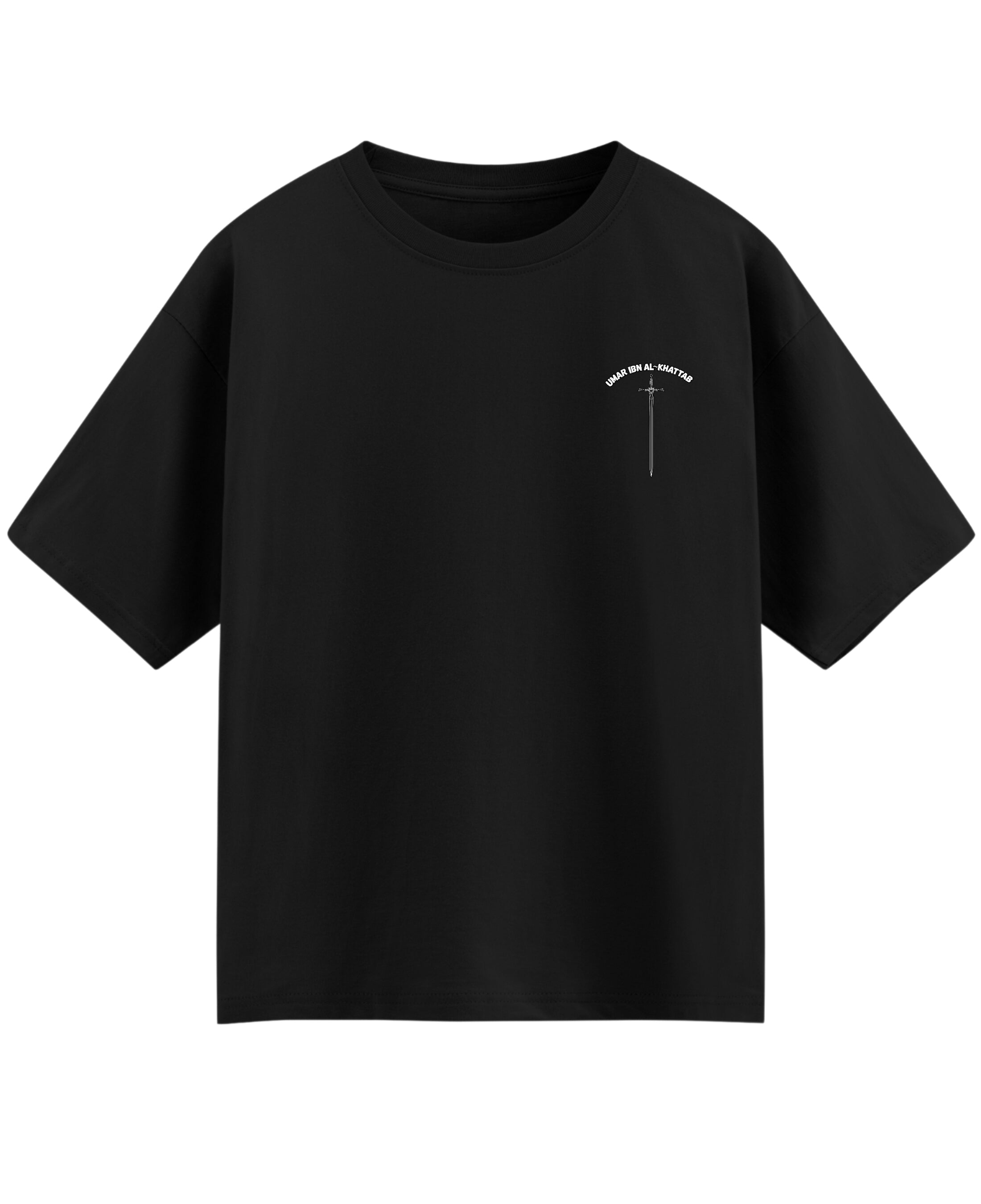 Black Oversized T-shirt Front Design